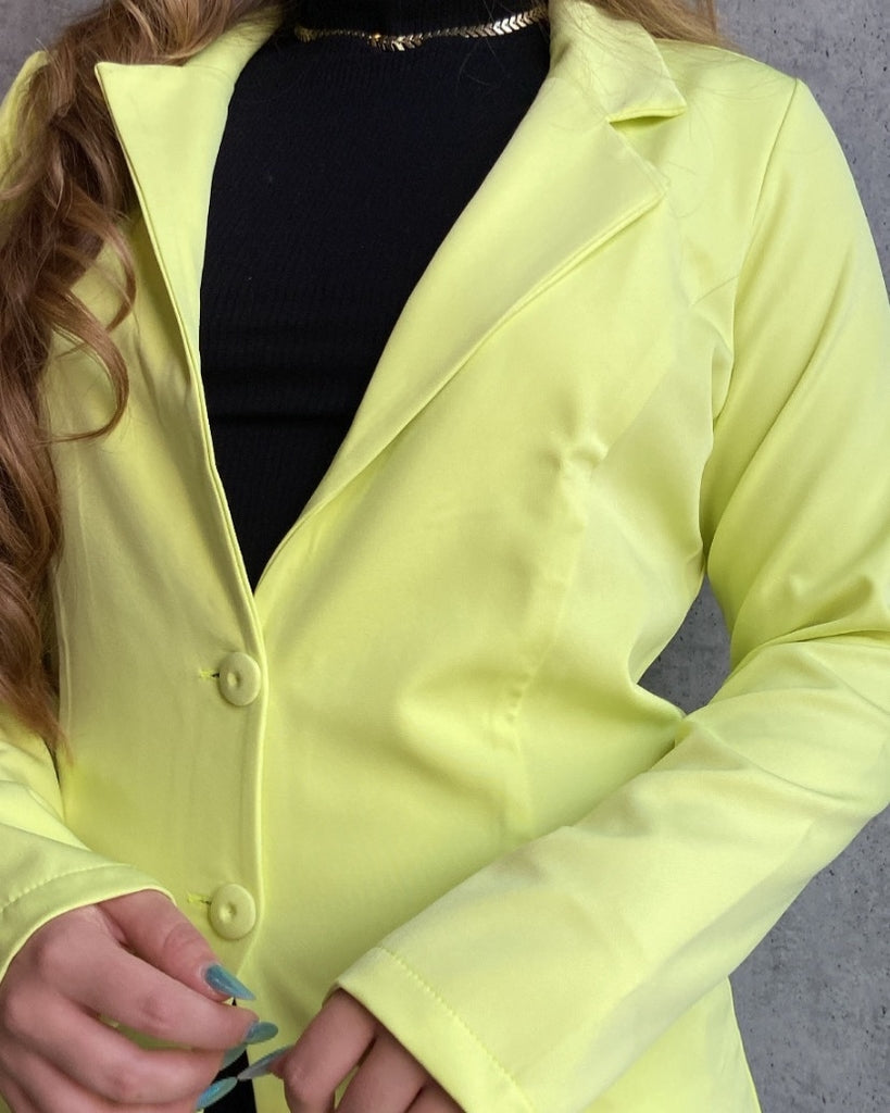 Blazer alfaiataria neon GB