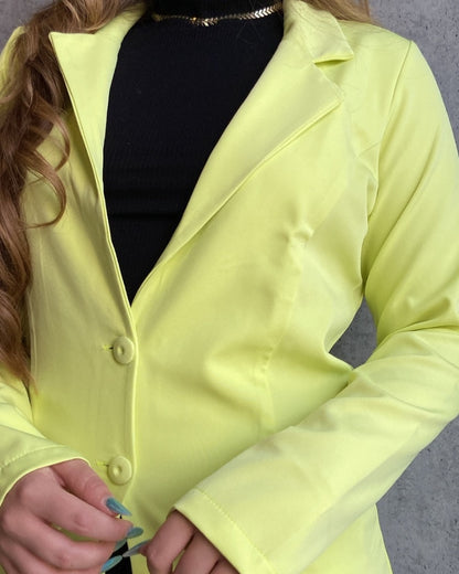 Blazer alfaiataria neon GB
