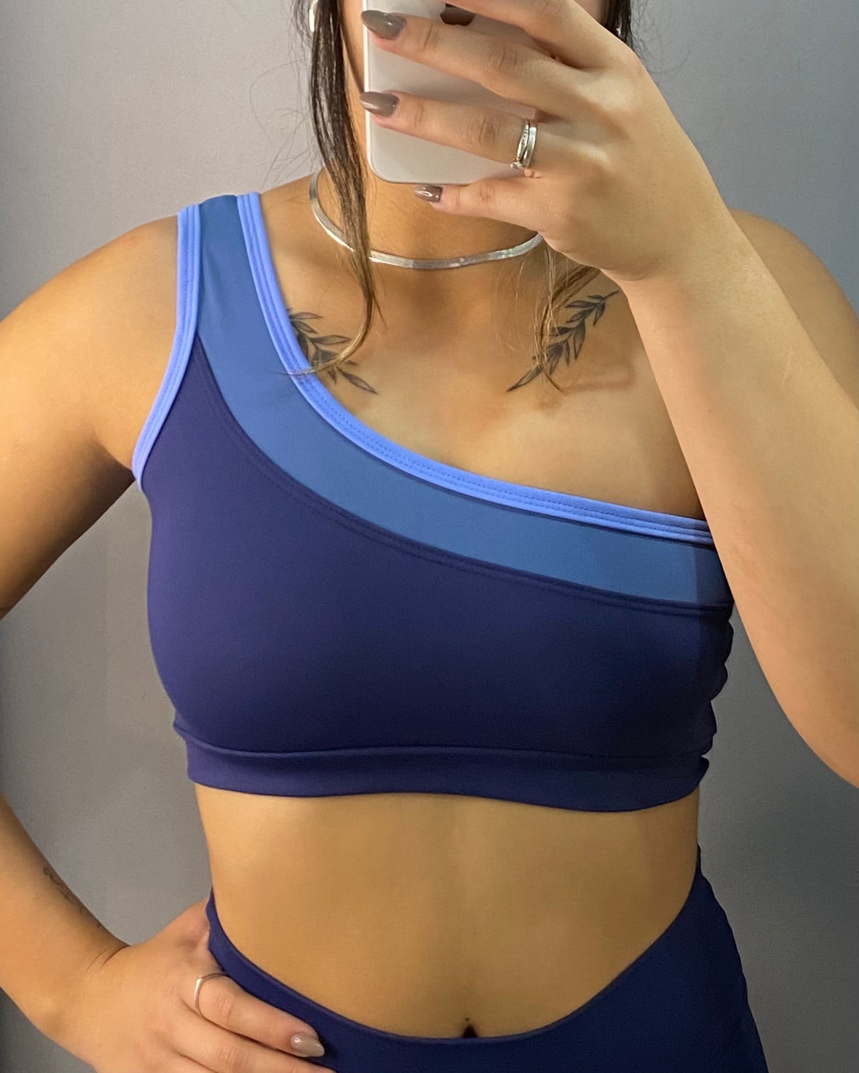 Top Metamorfose Azul Fit