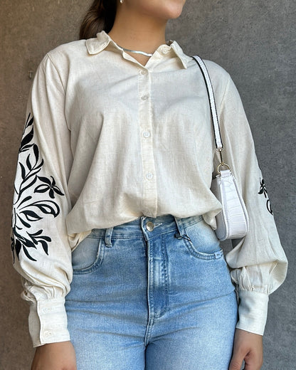 Camisa Linho Boho