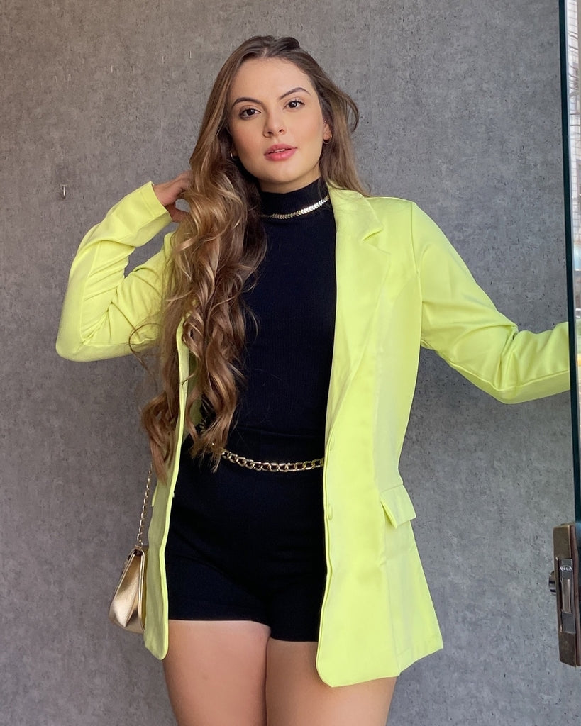 Blazer alfaiataria neon GB